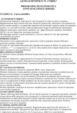 LICEO SCIENTIFICO "E. CURIEL" PROGRAMMA DI MATEMATICA ANNO SCOLASTICO 2020/2021 - Liceo Scientifico Eugenio ...