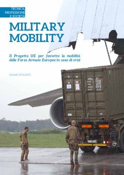 MILITARY MOBILITY Il Progetto UE per favorire la mobilit&agrave; delle Forze Armate Europee in caso di crisi - Difesa
