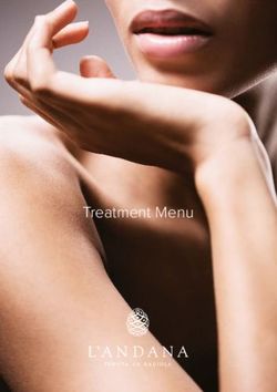 Treatment Menu - Altissimo Ceto