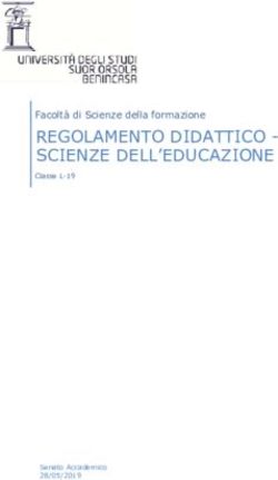 SCIENZE DELL'EDUCAZIONE - REGOLAMENTO DIDATTICO - Facoltà di Scienze della formazione - Suor Orsola ...