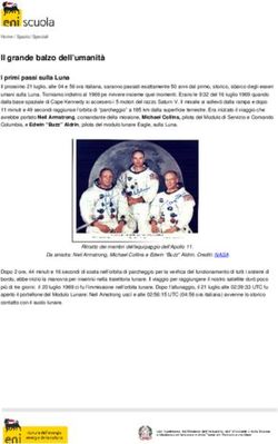 Il grande balzo dell'umanità - I primi passi sulla Luna - Eniscuola