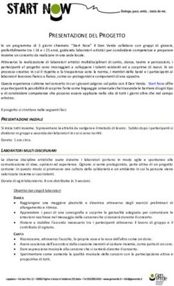 PRESENTAZIONE DEL PROGETTO - Start Now Presentazione