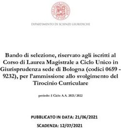 Bando di selezione, riservato agli iscritti al Corso di Laurea Magistrale a Ciclo Unico in Giurisprudenza sede di Bologna (codici 0659 - 9232) ...