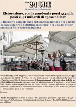 Ristorazione, con la pandemia persi 514mila posti e -31 miliardi di spesa nei bar - Format Research