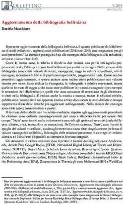 Aggiornamento della bibliografia belliniana - Daniela Macchione - Bollettino di ...