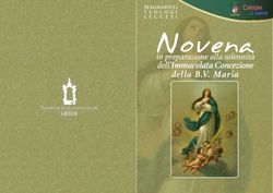 Novena Della B.V. Maria - Dell'Immacolata Concezione - Arcidiocesi Di Lecce