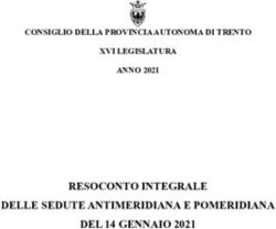 RESOCONTO INTEGRALE DELLE SEDUTE ANTIMERIDIANA E POMERIDIANA DEL 14 GENNAIO 2021 - CONSIGLIO DELLA PROVINCIA AUTONOMA DI TRENTO XVI LEGISLATURA ...