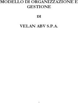 MODELLO DI ORGANIZZAZIONE E GESTIONE VELAN ABV S.P.A - DI