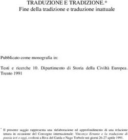 TRADUZIONE E TRADIZIONE.* - Fine della tradizione e traduzione inattuale