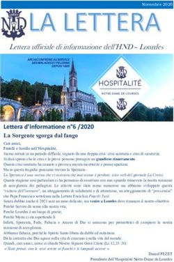 Lettera d'informatione n 6 /2020 - La Sorgente sgorga dal fango - Tony ...