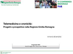 PAR VI CONFERENZA REGIONALE - Telemedicina e cronicità: Emilia Romagna Sociale