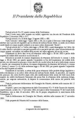 Il Presidente della Repubblica