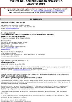 EVENTI DEL COMPRENSORIO SPOLETINO AGOSTO 2019 - Comune di ...