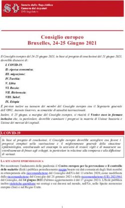 Consiglio europeo Bruxelles, 24-25 Giugno 2021 - Senato