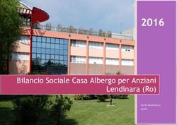 2016 Bilancio Sociale Casa Albergo per Anziani Lendinara (Ro)