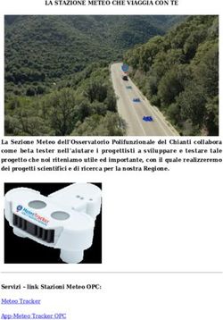 LA STAZIONE METEO CHE VIAGGIA CON TE - Osservatorio Polifunzionale del Chianti