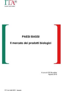 PAESI BASSI Il mercato dei prodotti biologici - Virtual Fair