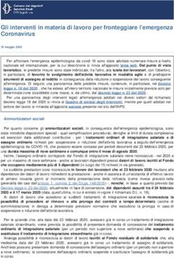 Gli interventi in materia di lavoro per fronteggiare l'emergenza Coronavirus - Camera dei Deputati