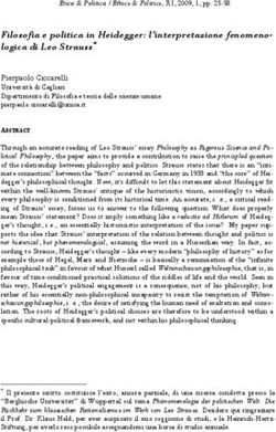 Filosofia e politica in Heidegger: l'interpretazione fenomeno-logica di Leo Strauss