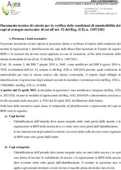 Documento tecnico di calcolo per la verifica delle condizioni di ammissibilità dei capi al sostegno zootecnico di cui all'art. 52 del Reg. (UE) n ...