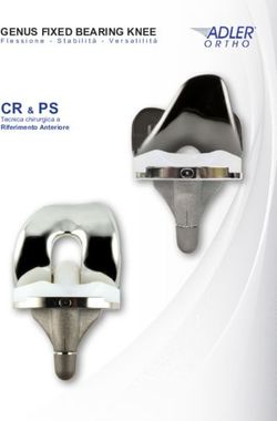CR & PS GENUS FIXED BEARING KNEE - Flessione - Stabilità - Versatilità Tecnica chirurgica a - Adlerortho