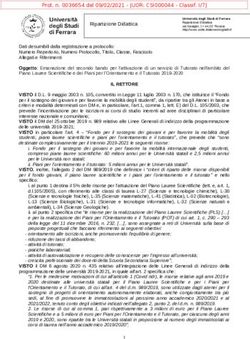 IL RETTORE - Universit&agrave; degli Studi di Ferrara