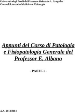 Appunti del Corso di Patologia e Fisiopatologia Generale del Professor E. Albano