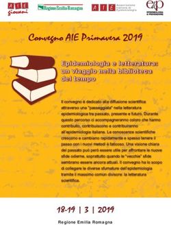 Convegno AIE Primavera 2019 - Associazione Italiana ...