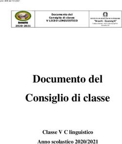 Documento del Consiglio di classe - Classe V C linguistico Anno scolastico 2020/2021 - Braschi Quarenghi