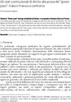 Gli stati costituzionali di diritto alla prova del "green pass": Italia e Francia a confronto