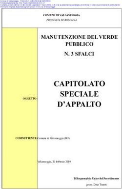 CAPITOLATO SPECIALE D'APPALTO - MANUTENZIONE DEL VERDE PUBBLICO N. 3 SFALCI - Comune di Valsamoggia