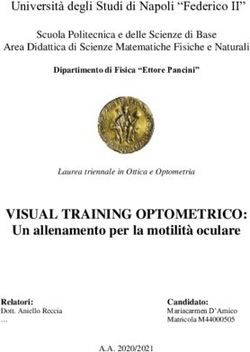 VISUAL TRAINING OPTOMETRICO: Un allenamento per la motilit&agrave; oculare