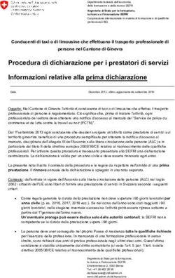 Procedura di dichiarazione per i prestatori di servizi Informazioni relative alla prima dichiarazione - SBFI