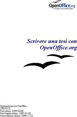 SCRIVERE UNA TESI CON OPENOFFICE.ORG - DIPLOMARBEITEN MIT STAROFFICE 20010225 FIRST EDITION: 1999-06-06 FIRST ENGLISH EDITION: 2005-02-28 ...