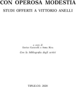 STUDI OFFERTI A VITTORIO ANELLI - CON OPEROSA MODESTIA - TIP.LE.CO. 2020 - University of Helsinki Research ...