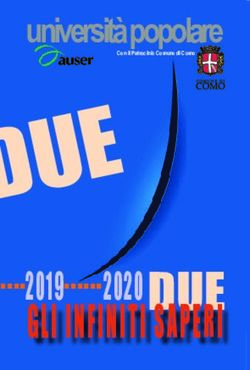 D U E GLI INFINITI SAPERI 2019-2020 - Auser Lombardia