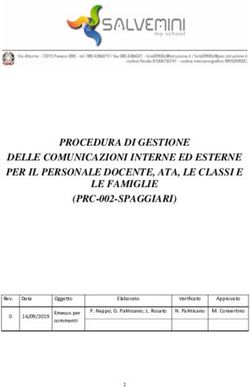 PROCEDURA DI GESTIONE DELLE COMUNICAZIONI INTERNE ED ESTERNE PER IL PERSONALE DOCENTE, ATA, LE CLASSI E LE FAMIGLIE (PRC-002-SPAGGIARI)