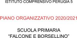 PIANO ORGANIZZATIVO 2020/2021 SCUOLA PRIMARIA "FALCONE E BORSELLINO" - ISTITUTO COMPRENSIVO PERUGIA 5 - Istituto Comprensivo ...