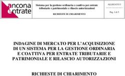 INDAGINE DI MERCATO PER L'ACQUISIZIONE DI UN SISTEMA PER LA GESTIONE ORDINARIA E COATTIVA PER ENTRATE TRIBUTARIE E PATRIMONIALE E RILASCIO ...