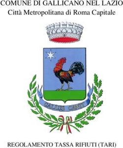 COMUNE DI GALLICANO NEL LAZIO - Citt&agrave; Metropolitana di Roma Capitale - REGOLAMENTO TASSA RIFIUTI (TARI)
