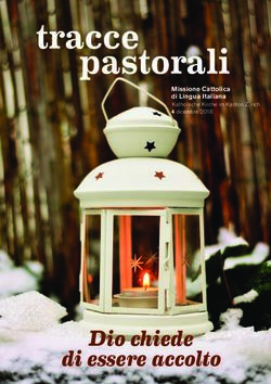 Dio chiede di essere accolto - Missione Cattolica di Lingua Italiana Katholische Kirche im Kanton Zürich 4 dicembre 2018 - Le Missioni.NET