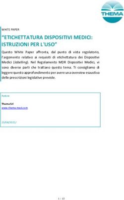 ETICHETTATURA DISPOSITIVI MEDICI: ISTRUZIONI PER L'USO