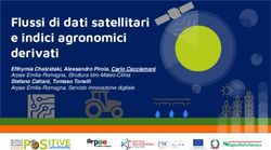 Flussi di dati satellitari e indici agronomici derivati - Efthymia Chatzidaki, Alessandro Pirola, Carlo Cacciamani Arpae Emilia-Romagna, Struttura ...