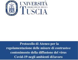 Protocollo di Ateneo per la regolamentazione delle misure di contrasto e contenimento della diffusione del virus Covid-19 negli ambienti di lavoro ...