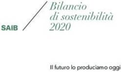 BILANCIO DI SOSTENIBILITÀ 2020 - IL FUTURO LO PRODUCIAMO OGGI - SAIB SPA