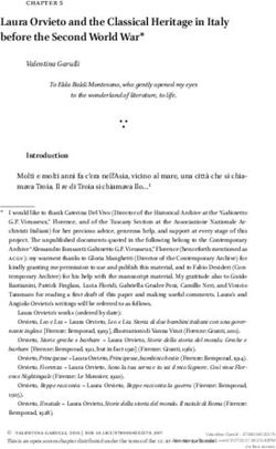 Laura Orvieto and the Classical Heritage in Italy before the Second World War* - Brill