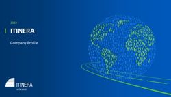 ITINERA Company Profile 2022 - ITINERA S.p.A.