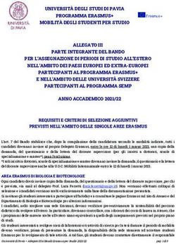 UNIVERSIT&Agrave; DEGLI STUDI DI PAVIA PROGRAMMA ERASMUS+ MOBILIT&Agrave; DEGLI STUDENTI PER STUDIO