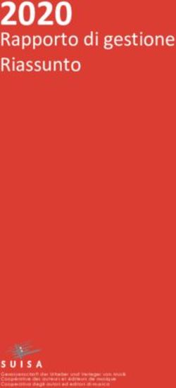 2020 Rapporto di gestione Riassunto - SUISA