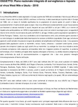OGGETTO: Piano nazionale integrato di sorveglianza e risposta ai virus West Nile e Usutu - 2018 1 Introduzione - Regione Sicilia